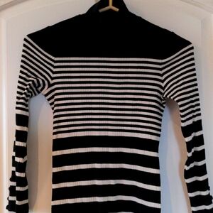 Mock neck Massimo Dutti full length bodycon sweater dress